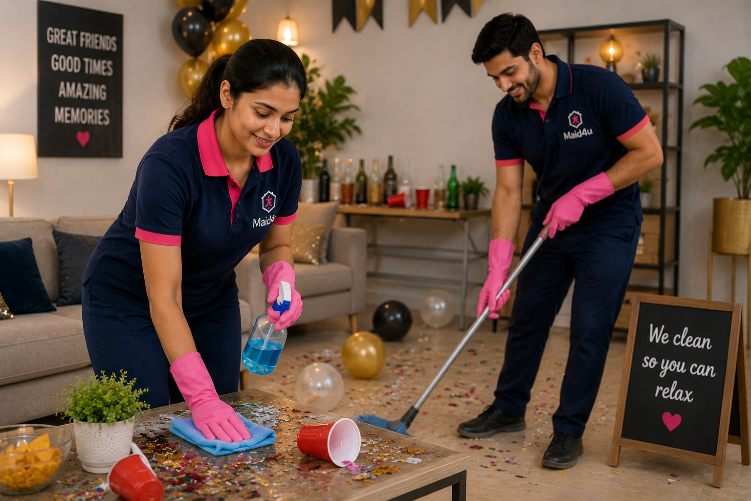 Maid4u professional providing packing and unpacking service